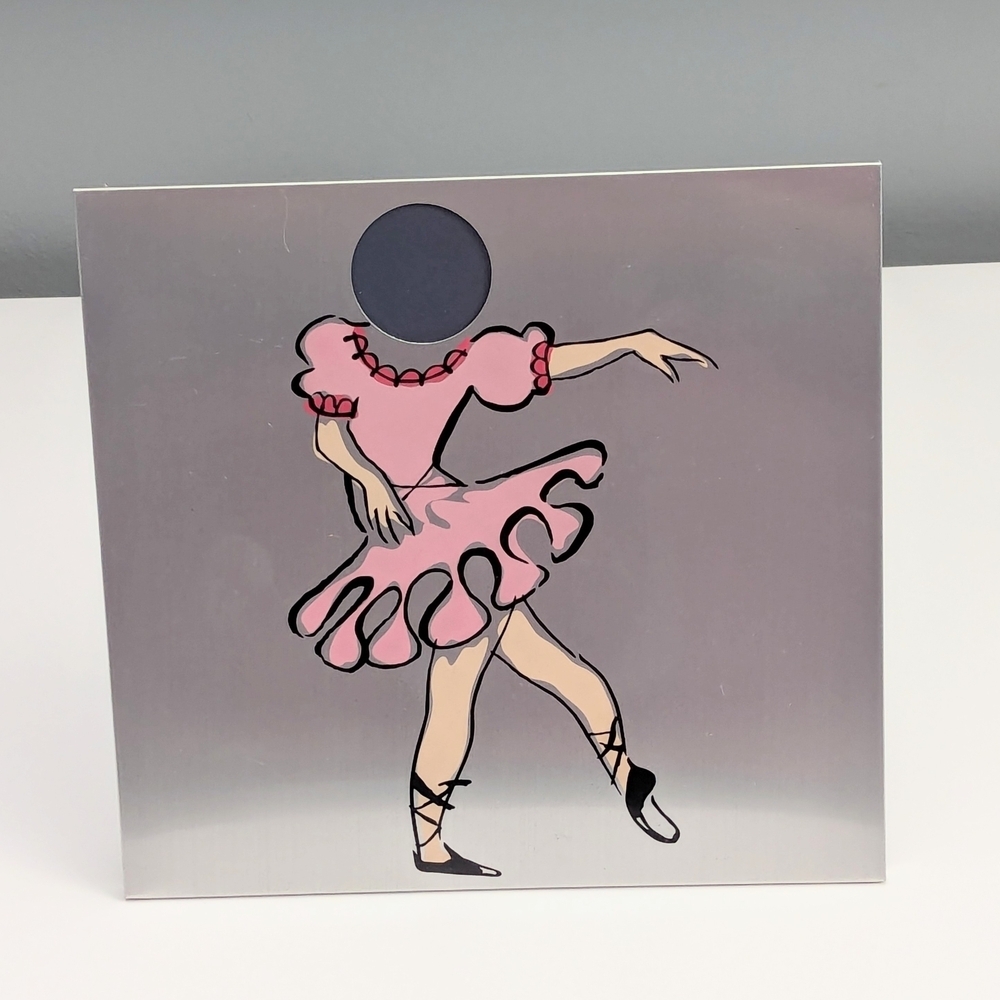 Silver Ballerina Picture Frame - Insert Your Ballerina's Face Into The Frame